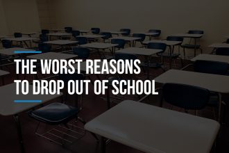 drop out of school