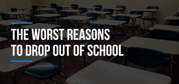 drop out of school