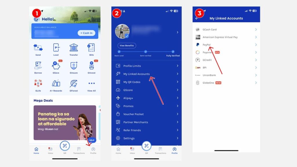 Link Paypal to Gcash