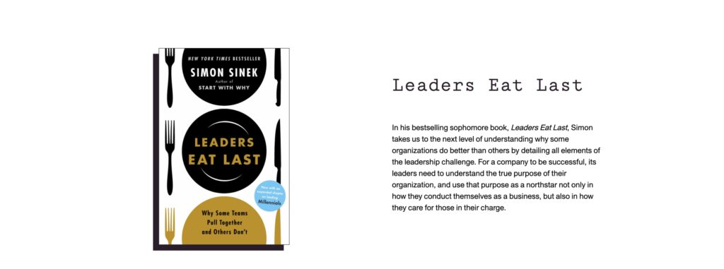 Leaders Eat Last Website